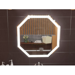 Зеркало в ванную комнату с подсветкой Тревизо 70х80 см