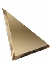 Треугольная зеркальная плитка бронза 250x250 мм
